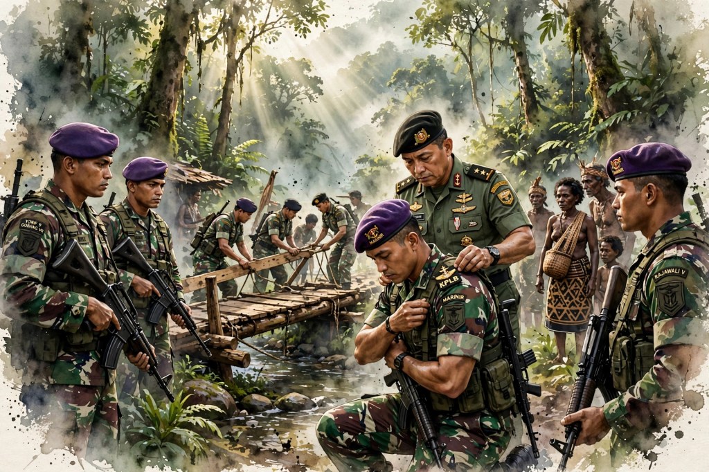 Ketika Rimba Papua Menjadi Saksi: 136 Pangkat Baru untuk Pasukan yang Tak Pernah Disebut Namanya